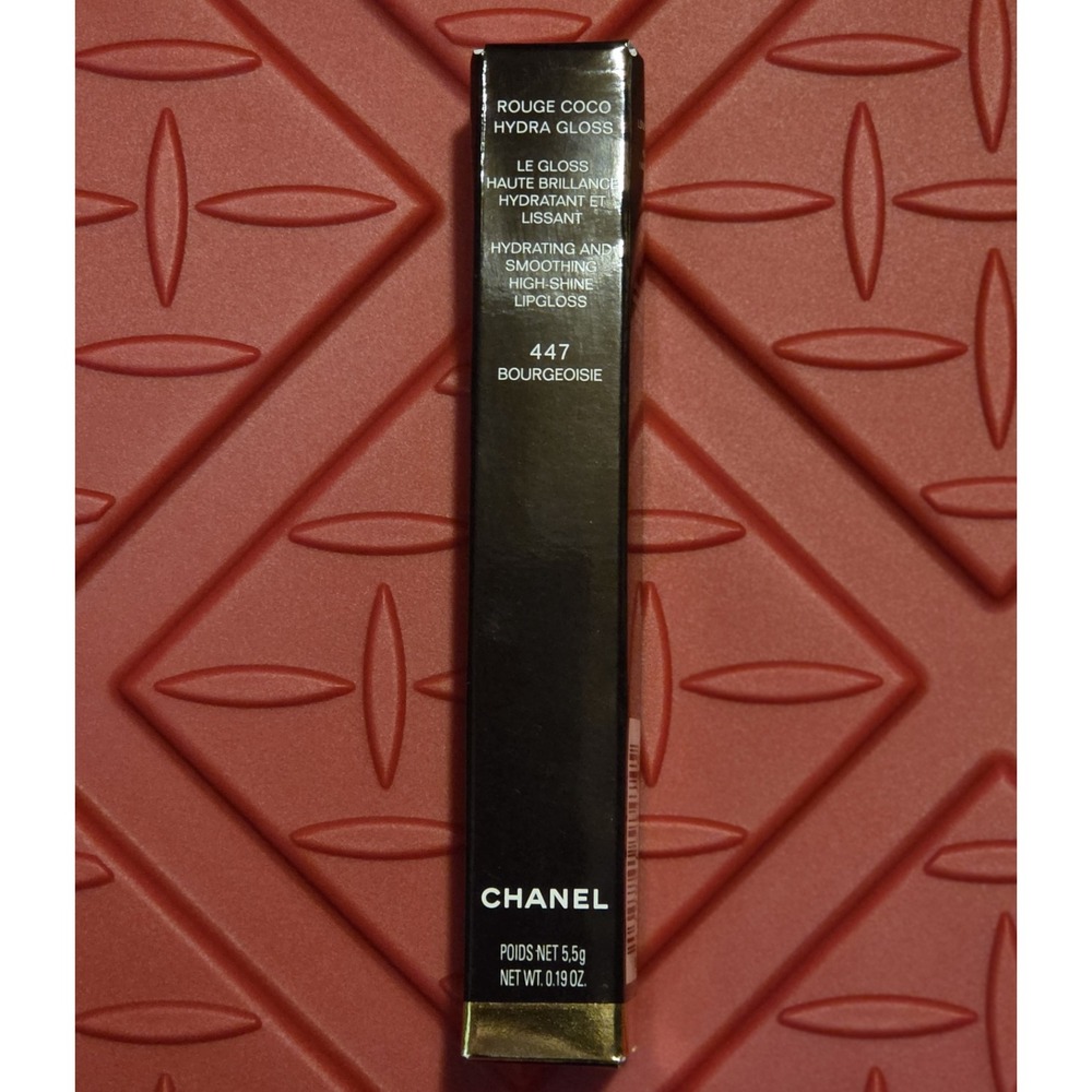 CHANEL Rouge Coco Hydra Gloss 447 Bourgeoisie 0.19oz High Shine Lip Gloss NEW